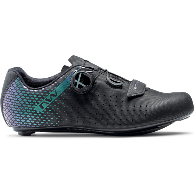Northwave Schuhe Core Plus 2 Woman, 36, Black/Iridescent